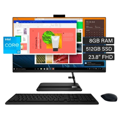 Computadora All-in-One Lenovo IdeaCentre3 24IAP7, 23.8", Intel Core i5 12va gen, 8GB RAM, 512GB SSD M.2